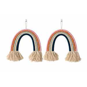 Huntington Home Kids Macrame Rainbow Wall Decor Set of 2 Kids / Nursery Decor